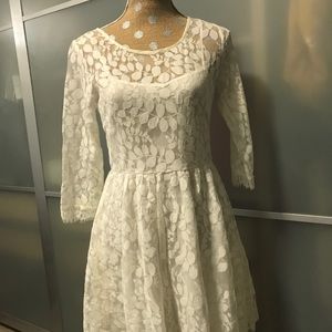 Free people lace dress with so much detail